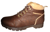 Brown cork boot