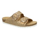 Woman sandal-slipper with piton cork