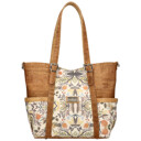 Cork bag with floral pattern