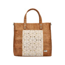 Cork bag with golden depth