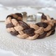 Cork bracelet interlaced