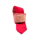 Cork tie with red lining