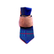 Cork tie with blue/green checked lining
