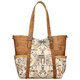 Cork bag with floral pattern